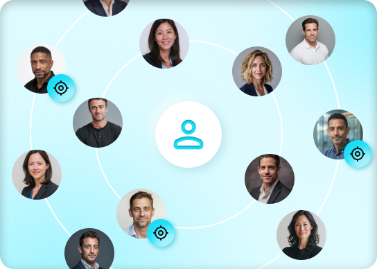 Network diagram showing connections